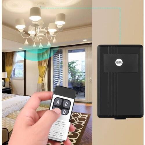KEBIDU AC 85V-250V 4CH Wireless Relay Remote Control Switch Receiver Transmitter IR 433Mhz Remote Controller