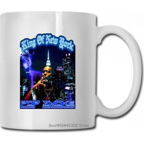 Pop Smoke Meet The Woo King Of New York Black Mug Cup Women Men
