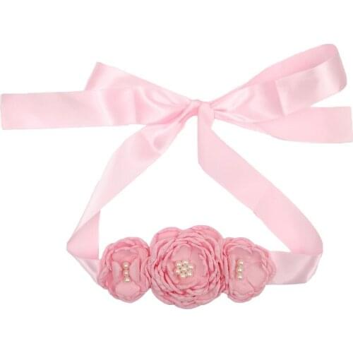 Women Hair Ribbons Solid With Pearl Flower Cabello Mujer Bandeau Femme Pour Cheveux Hair Accessories China Wholesale