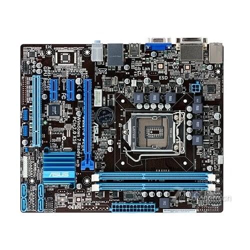 FOR Asus P8H61-M PLUS Desktop Motherboard LGA 1155 DDR3 for I3 I5 I7 CPU USB2.0 16GB H61 Original motherboards
