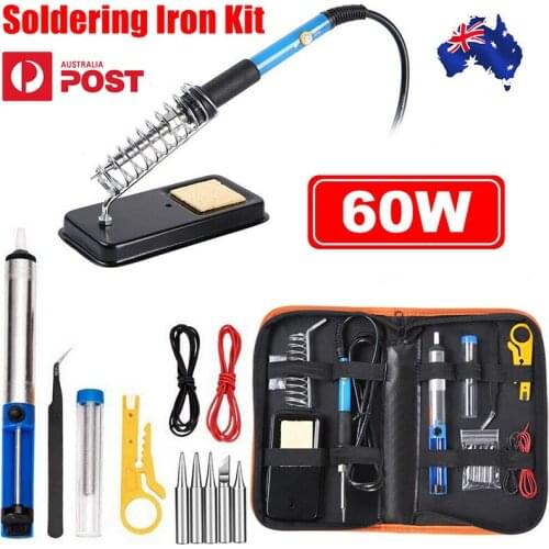 220V 110V Adjustable Temperature Electric Soldering Iron kit 60W Welding Solder Rework Station Heat Pencil Repair Tools