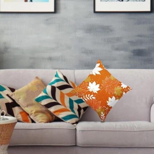 Thanksgiving Themed pillow case Skin-friendly Pillowcase Anti-fade Polyester Peach Skin Cushion Case Supplies for Home/Dorm