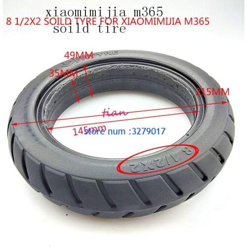 Non inflatable soild tire for Xiaomi Mijia M365 Scooter Solid Tire Skateboard Tyre Wheels 8 1/2X2 for Xiaomi Electric