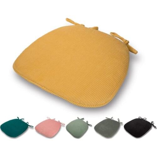 Non-slip Corduroy Garden Armchair Lounge Chaise Cushion Dining Swing Chair PadTeens Stool Seat Pads