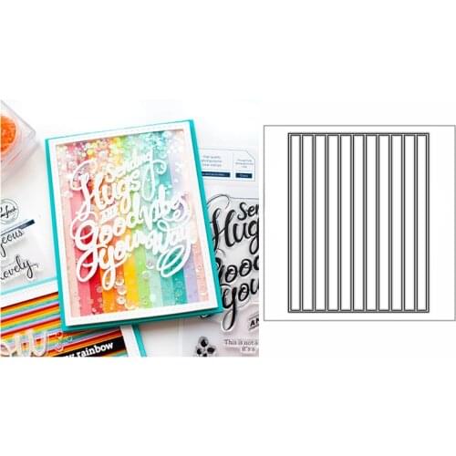 New Stripe Rectangle Plate Craft Embossing Mold 2021 Metal Cutting Dies for DIY Decor Scrapbooking Album Card Making No Stamps