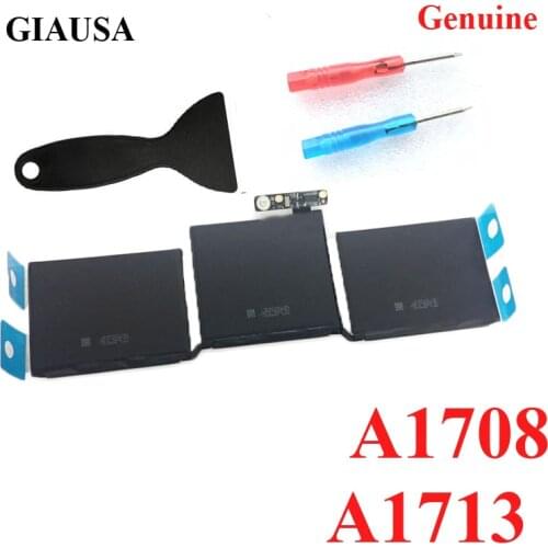 GIAUSA Genuine A1713 battery for apple macbook pro 13'' A1708 2016 2017 year Free Tools