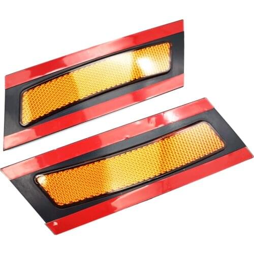 Pair Front Bumper Yellow Reflector Side Marker Lights For BMW E70 X5 2007-2010