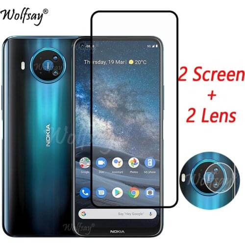 Full Cover Glue Tempered Glass For Nokia 8.3 Screen Protector For Nokia 8.3 Nokia8.3 5G Camera Glass For Nokia 8.3 Glass 6.81"