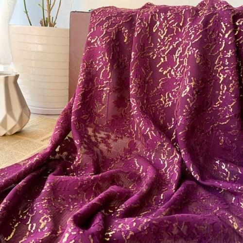 Chiffon Dress Fabric swissdot metallic Shiny Bronzing Jacquard fabric chiffon shirt dress material