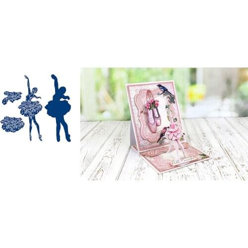 Scrapbooking Metal Ballet Girl Cutting Dies Craft Embossing Make Paper Greeting Card Make Template Diy Handmade 2021 New Arrival