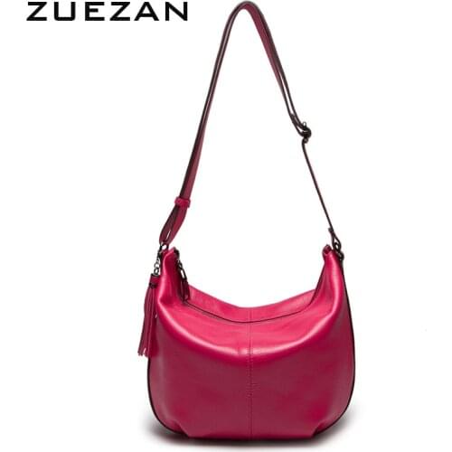 100% Natural Cowhide HOBO, Women Genuine Leather Shoulder bag, Real Cows Skin bag, Full Grain Crossbody bags for girl A263