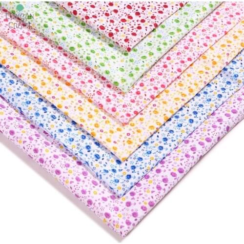 Little Rose Printed Polyester Sewing Fabric Making Clothes Bedding Home Decoration Cloth 50cmx150cm