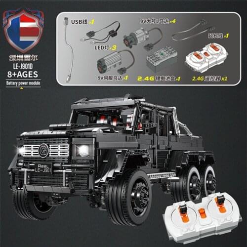 DHL IN STOCK LE-J901 LE-J902 LE-J903 New Car Series MOC 2425 G63AMG 6X6 LAND CRUISER Model Building Blocks Bricks Kids Toys