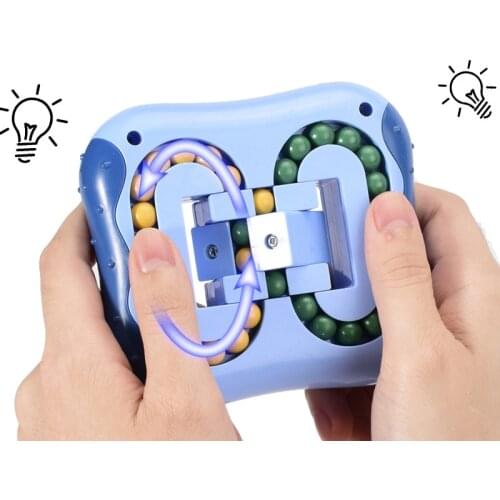 New Generation of Spinning Magic Beans Intelligence Fingertip Cube Disk Finger Top Childrens Hamburger Toys