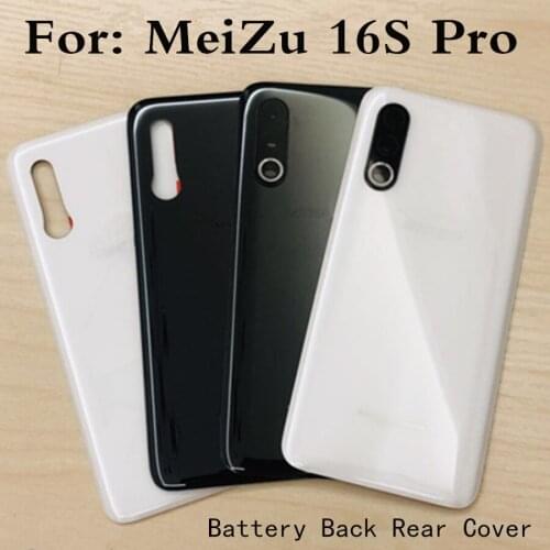 Battery Back Rear Cover Door Housing For MeiZu 16S Pro Battery Cover repair For MeiZu 16S Pro No Lens back shell Replacement