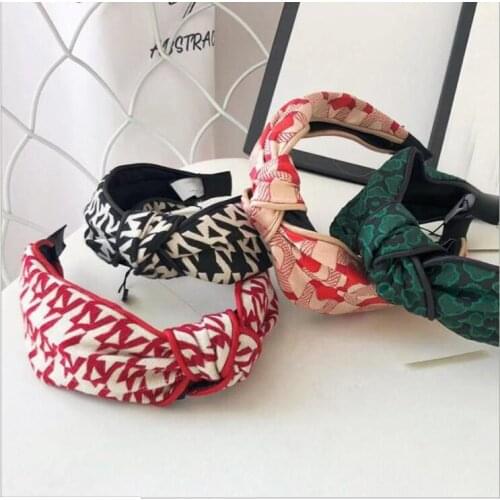 Womens Fashion women Special Material hairbands Bow Headdress Leopard Headbands