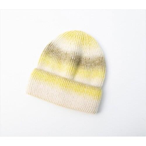 Women knitted Winter Hat female Warm Rabbit fur beanie Girls Solid Bonnet women Skullies beanies Soft Hats wool beanies