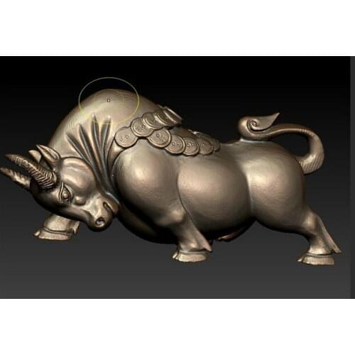 3D model stl,grayscale,carved figure relief for cnc machine in STL file format The best cattle 01