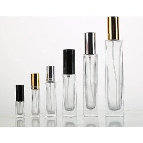 5ml 10ml 20ml 30ml 50mltransparent Glass Perfume Bottles Empty Spray Atomizer Refillable Bottle Scent Case with Travel Portable