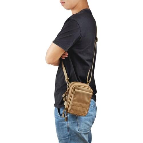 600D Nylon Waterproof Military Bag Utility Travel Bag Hiking Outdoor Pouch Sling Shoulder Bag