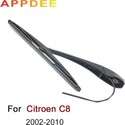 APPDEE Wiper 14" Rear Wiper Blade & Arm Set Kit For Citroen C8 2002-2010 Windshield Windscreen Rear Window