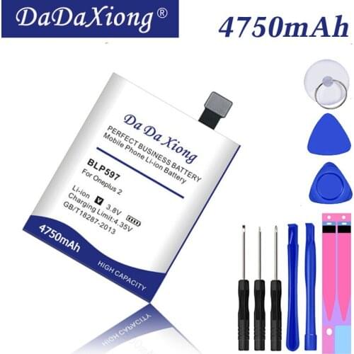 Da Da Xiong Original 4750mAh BLP597 Battery for Oneplus 2 One Plus Two Cell Phone Battery