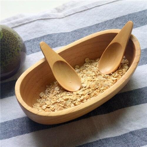 Wood Mini Tea Spoon Condiment Scoop Flatware Coffee Tea Small Mini Sugar Spoon Coffee Spoon Kitchen Gadgets