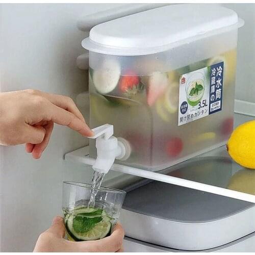 Drink Dispenser with Spigot 3.5L Leakproof Plastic Water Container Cooling Large Beverage Dispenser Ideal for Juice Beer Ice