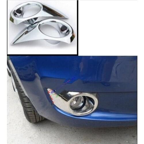 For Chevrolet Sail 2010 2011 2012 2013 Chrome Front Fog light Foglight Lamp Cover Trim Fog lights Frame Decoration