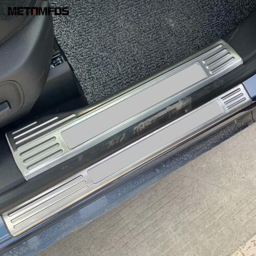For Ford Kuga Escape 2020 2021 Door Sill Strip Scuff Guard Plate Protection Trim Sticker Stainless Steel Accessories Car Styling