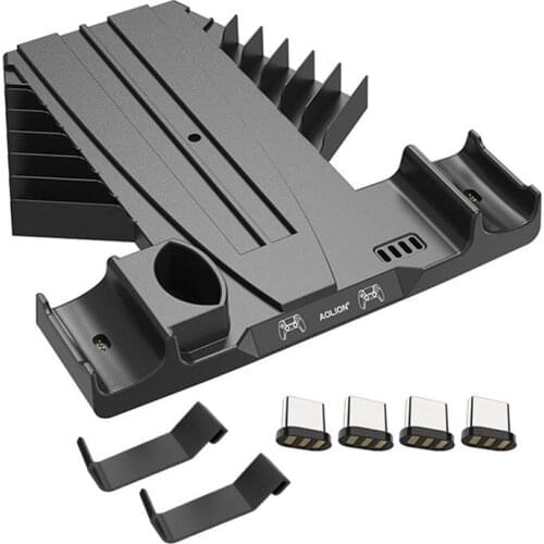 Dual Fast Charger For PS5 Wireless Controller Console Charging Station Dock Stand For PlayStation 5 Joystick Gamepad Organizer