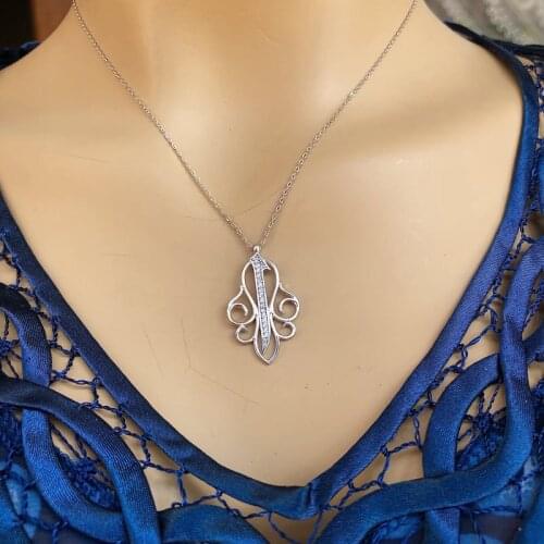 Fantastic 925 Sterling Silver Necklace Women Girls Gift Jewelry Accessories Fashion Handmade Elegant Chain