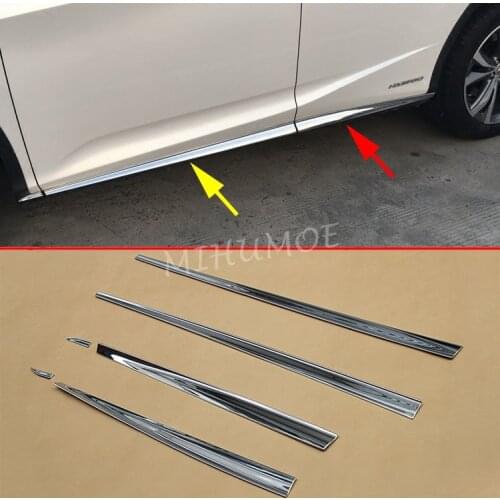 Chrome Door Body Trim For Lexus RX 350 450 2016 2017 2018 2019 2020 Molding Cover Accessories