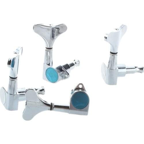 Chrome Sealed Bass Tuning Pegs Tuners Machine Heads 2L + 2R