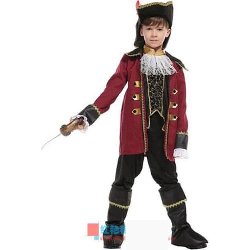 Captain jack sparrow pirate costume cosplay halloween costume for kids fancy dress carnival costumes for children boys christmas