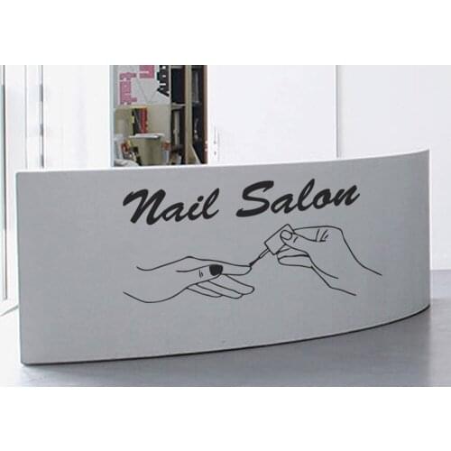 Nail Salon Wall Decals, Nail Art Vinyl Sticker, Nail Bar Studio Design Art, Pedicure Salon Decoration DIY F910