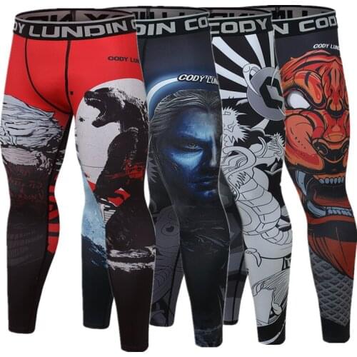 Mens Compression Pants Quick Dry Fit Sportswear Running Tights Men Legging Fitness Training Sexy Sport Gym Leggings