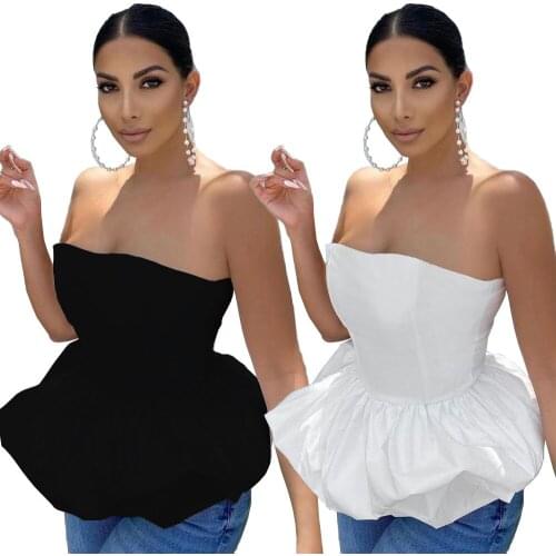 Summer New Womens Fashion Sexy Simple Wrapped Chest Skirt