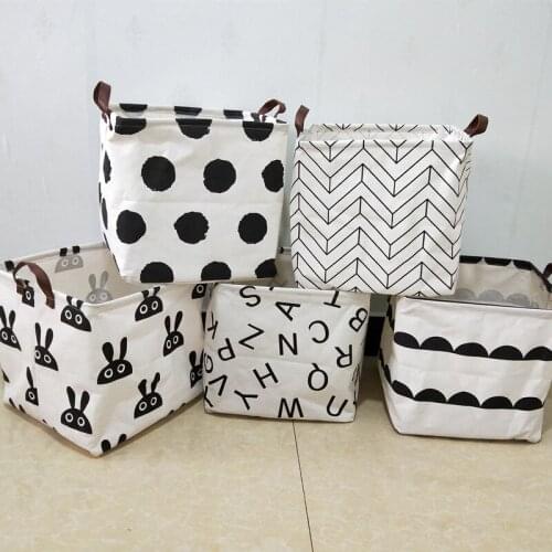 Fashion Modern Cotton Linen Desktop Storage Organizer Sundries Storage Box Cabinet Underwear Storage Basket Fast Shipping