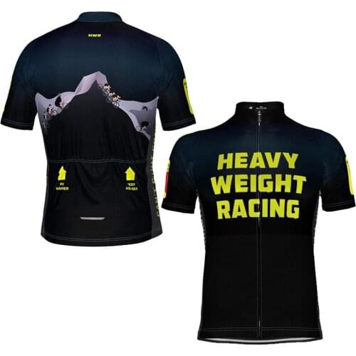 Mens Summer Heavy Weight Racing Gravity Short Sleeve Cycling Jersey Clothing Breathable Anti-UV Bicycle Ropa Ciclismo Maillot