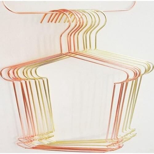 120pcs The new Metal Plating Rose Gold/Golden Hanger Kids Children Swimwear Swimsuit Dress Suit Iron Hanger Rack