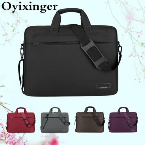OYIXINGER Men Laptop Bag Casual Office Handbag Waterproof Laptop Bags For 13 14 15 17 Notebook Multifunction Shoulder Bag Male