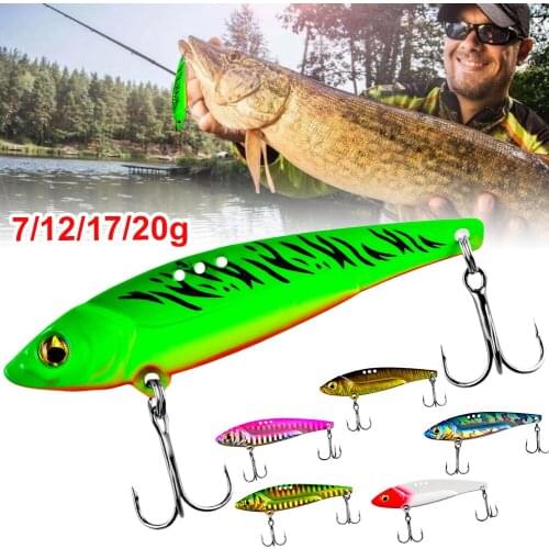 1pcs Metal Fishing Lures 7/12/17/20g 3D Eyes Sinking Vibration Baits Artificial Vibe for Bass Pike Fish Perch Fishing Baits