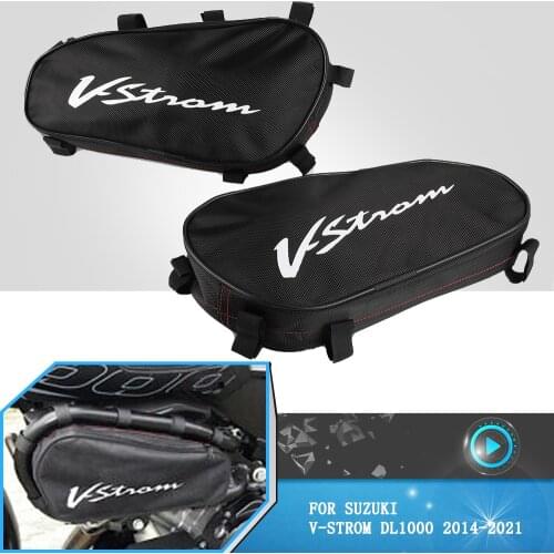 FOR Suzuki V-Strom DL1000 2014-2021 Motorcycle Frame Crash Bar Waterproof Repair Bag Positioning Tool Bags DL 1000 VSTROM 2020