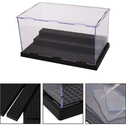 Clear Display Case Box Dustproof ShowCase For Blocks Building Blocks Bricks Toy Drop Shipping
