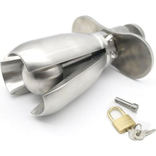 The Stainless Steel Deluxe Stretching Lock A270 cock cage chastity cage cock rings