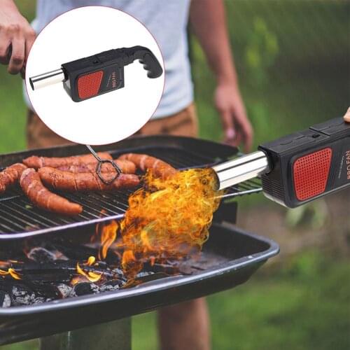 Outdoor Camping Handheld Electric Cooking BBQ Barbecue Fan Air Bellows Blower Camping Picnic Barbecue Cooking Tool