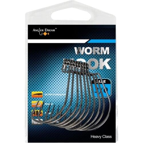 Angler Dream Fishing Hooks Saltwater Bait Holder Fishing Hooks 4/0 3/0 soft worm Fish Hook