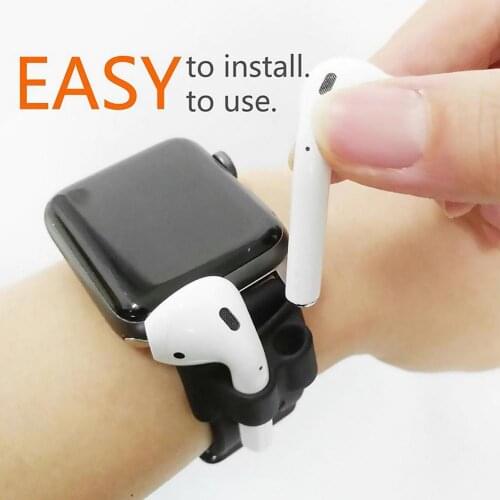 Portable Silicone Headset Anti Lost Fixed Bracket Watch Band Holder Case for Apple AirPods Pro/AirPods 1 2 Accessories New