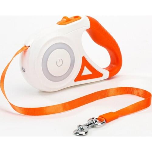 3/5M Dog Luminous Leash Small And Medium-Sized Dogs Automatic Retractable Durable Lead Extension Walking Running Pet Supplies